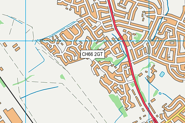 CH66 2GT map - OS VectorMap District (Ordnance Survey)