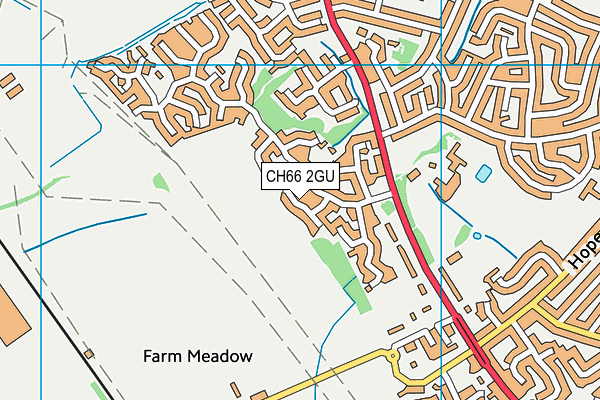 CH66 2GU map - OS VectorMap District (Ordnance Survey)