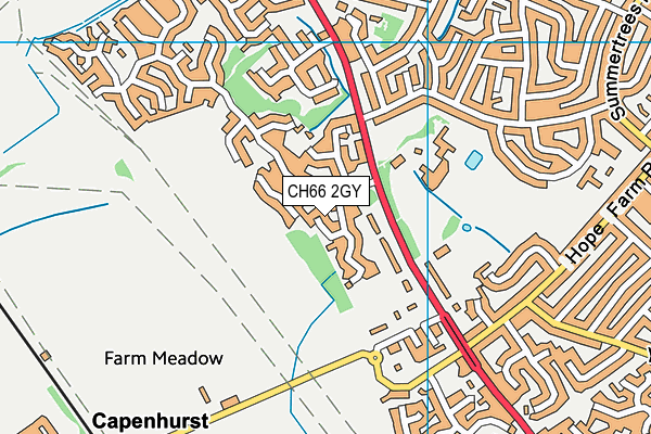 CH66 2GY map - OS VectorMap District (Ordnance Survey)