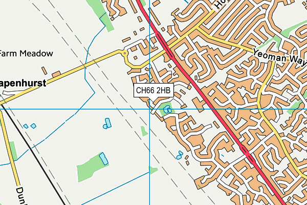 CH66 2HB map - OS VectorMap District (Ordnance Survey)