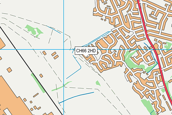 CH66 2HD map - OS VectorMap District (Ordnance Survey)