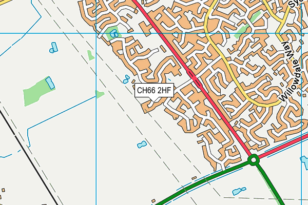 CH66 2HF map - OS VectorMap District (Ordnance Survey)