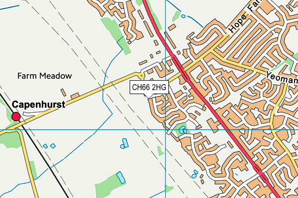 CH66 2HG map - OS VectorMap District (Ordnance Survey)