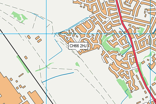 CH66 2HJ map - OS VectorMap District (Ordnance Survey)