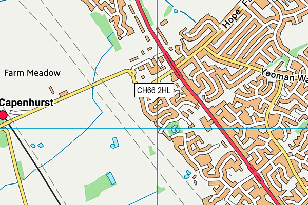 CH66 2HL map - OS VectorMap District (Ordnance Survey)