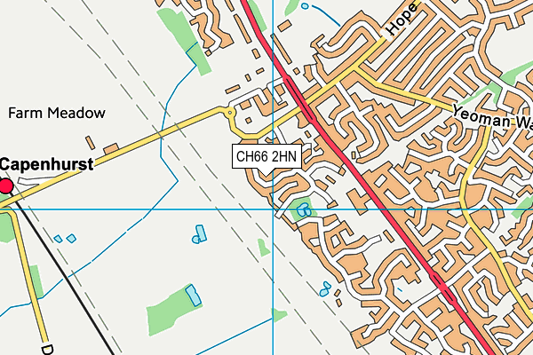 CH66 2HN map - OS VectorMap District (Ordnance Survey)