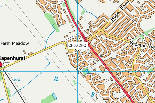 CH66 2HQ map - OS VectorMap District (Ordnance Survey)