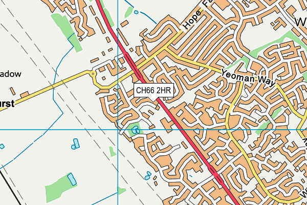 CH66 2HR map - OS VectorMap District (Ordnance Survey)