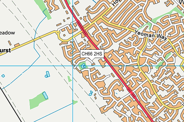 CH66 2HS map - OS VectorMap District (Ordnance Survey)