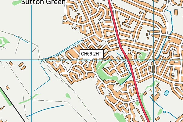 CH66 2HT map - OS VectorMap District (Ordnance Survey)