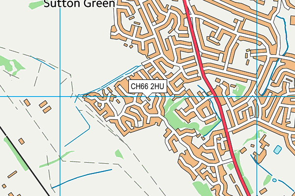 CH66 2HU map - OS VectorMap District (Ordnance Survey)