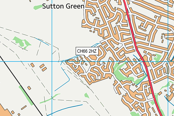 CH66 2HZ map - OS VectorMap District (Ordnance Survey)