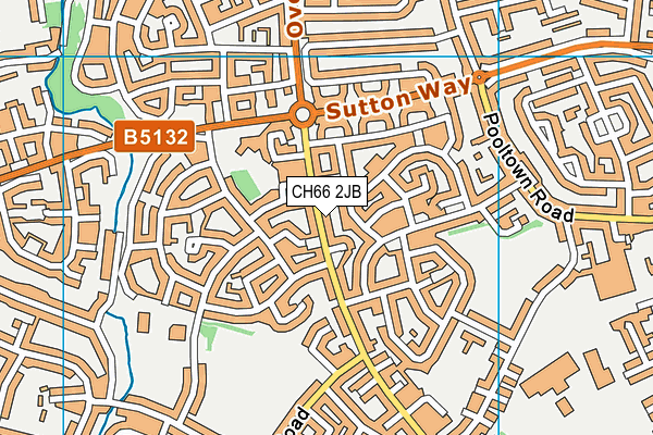 CH66 2JB map - OS VectorMap District (Ordnance Survey)