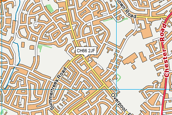 CH66 2JF map - OS VectorMap District (Ordnance Survey)