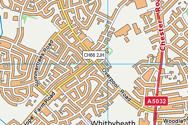 CH66 2JH map - OS VectorMap District (Ordnance Survey)