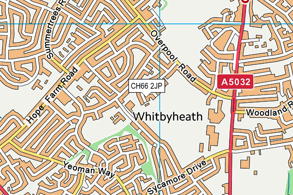 CH66 2JP map - OS VectorMap District (Ordnance Survey)