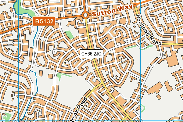 CH66 2JQ map - OS VectorMap District (Ordnance Survey)