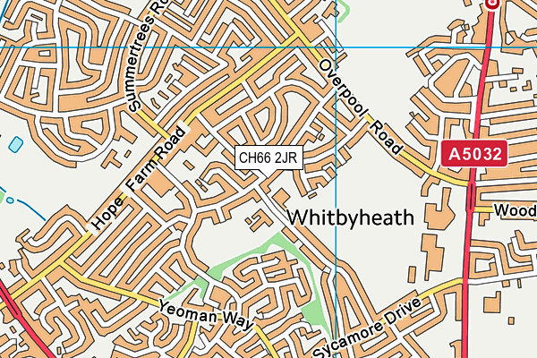 CH66 2JR map - OS VectorMap District (Ordnance Survey)