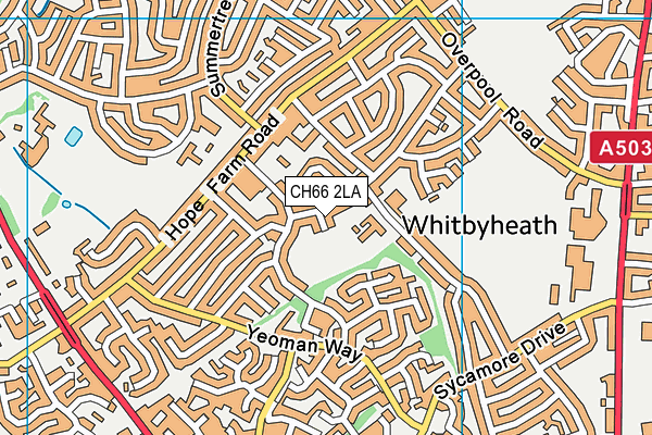 CH66 2LA map - OS VectorMap District (Ordnance Survey)