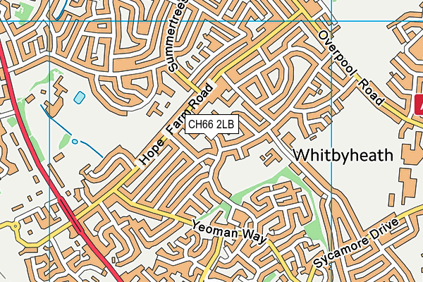 CH66 2LB map - OS VectorMap District (Ordnance Survey)