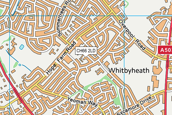 CH66 2LD map - OS VectorMap District (Ordnance Survey)