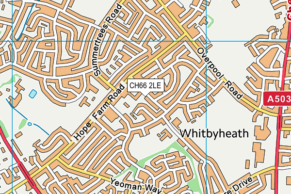 CH66 2LE map - OS VectorMap District (Ordnance Survey)