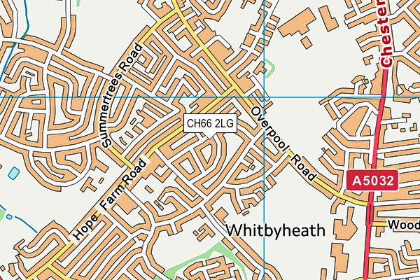 CH66 2LG map - OS VectorMap District (Ordnance Survey)