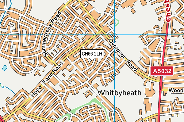 CH66 2LH map - OS VectorMap District (Ordnance Survey)