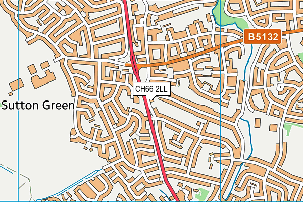 CH66 2LL map - OS VectorMap District (Ordnance Survey)