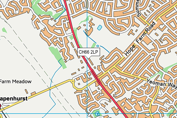 CH66 2LP map - OS VectorMap District (Ordnance Survey)