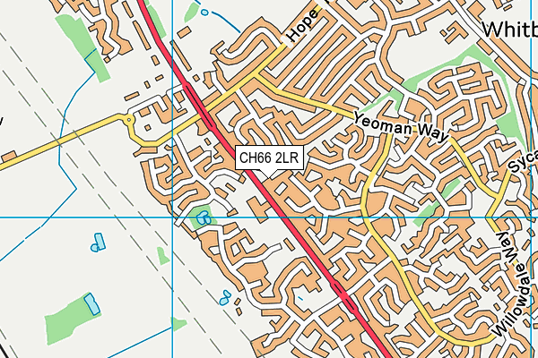 CH66 2LR map - OS VectorMap District (Ordnance Survey)