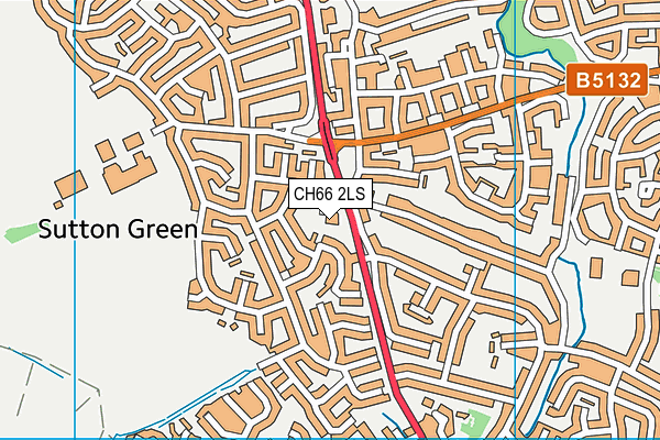CH66 2LS map - OS VectorMap District (Ordnance Survey)