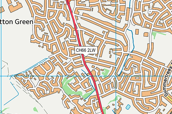 CH66 2LW map - OS VectorMap District (Ordnance Survey)