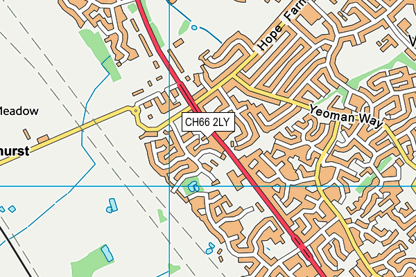 CH66 2LY map - OS VectorMap District (Ordnance Survey)