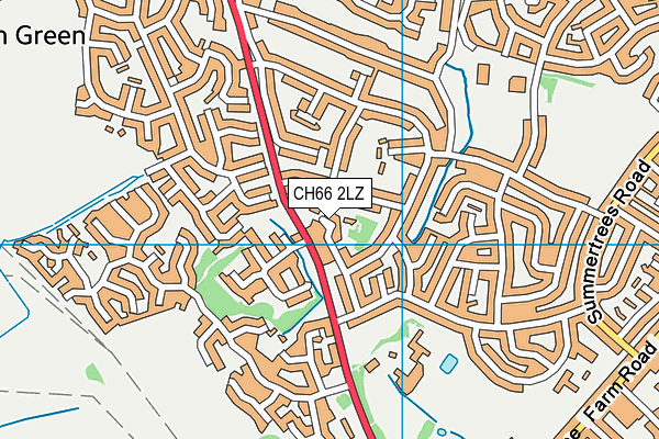 CH66 2LZ map - OS VectorMap District (Ordnance Survey)