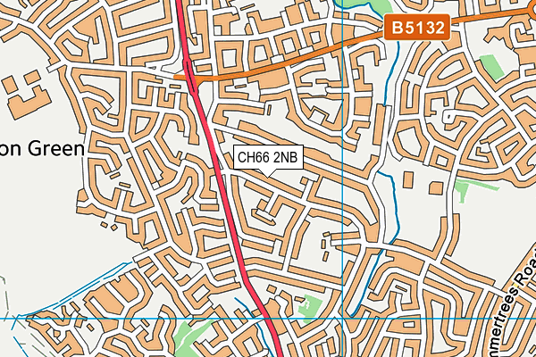 CH66 2NB map - OS VectorMap District (Ordnance Survey)