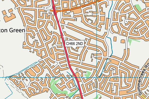 CH66 2ND map - OS VectorMap District (Ordnance Survey)