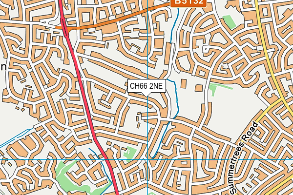 CH66 2NE map - OS VectorMap District (Ordnance Survey)