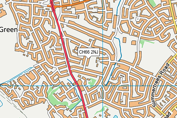 CH66 2NJ map - OS VectorMap District (Ordnance Survey)