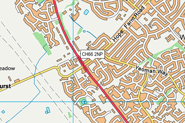 CH66 2NP map - OS VectorMap District (Ordnance Survey)