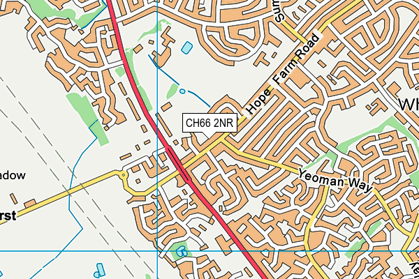 CH66 2NR map - OS VectorMap District (Ordnance Survey)