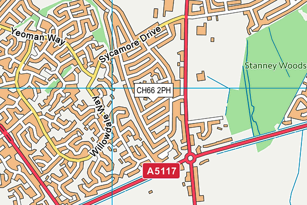 CH66 2PH map - OS VectorMap District (Ordnance Survey)