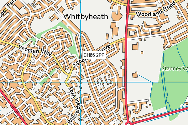 CH66 2PP map - OS VectorMap District (Ordnance Survey)