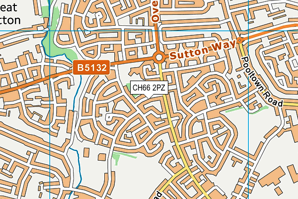 CH66 2PZ map - OS VectorMap District (Ordnance Survey)