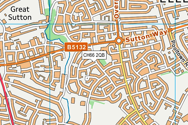 CH66 2QB map - OS VectorMap District (Ordnance Survey)