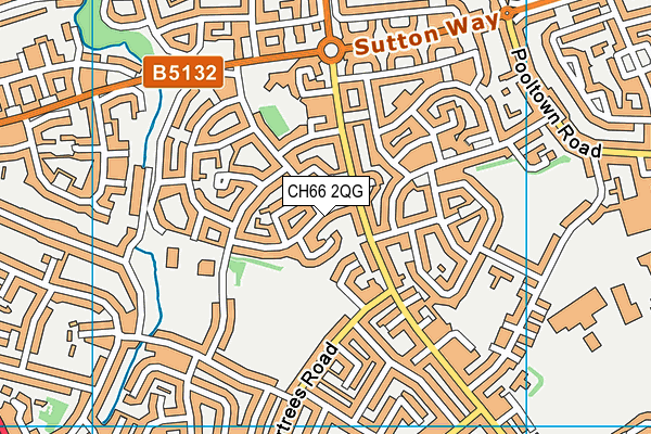 CH66 2QG map - OS VectorMap District (Ordnance Survey)