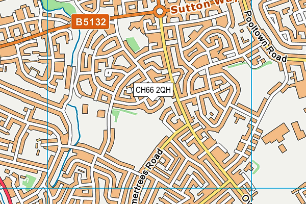 CH66 2QH map - OS VectorMap District (Ordnance Survey)