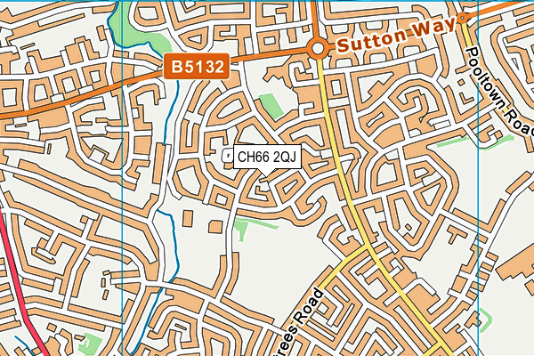 CH66 2QJ map - OS VectorMap District (Ordnance Survey)