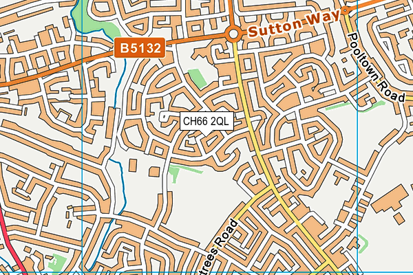 CH66 2QL map - OS VectorMap District (Ordnance Survey)