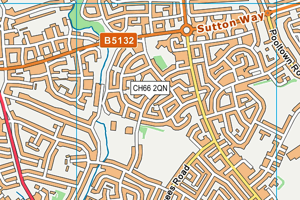 CH66 2QN map - OS VectorMap District (Ordnance Survey)